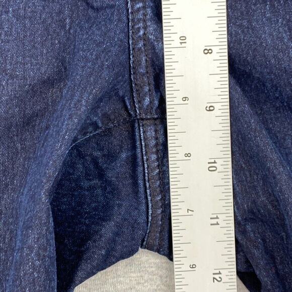 Tommy Hilfiger Jeans Womens 12 Skinny Mid Rise Dark Denim Stretch Front Zipper - Picture 8 of 11